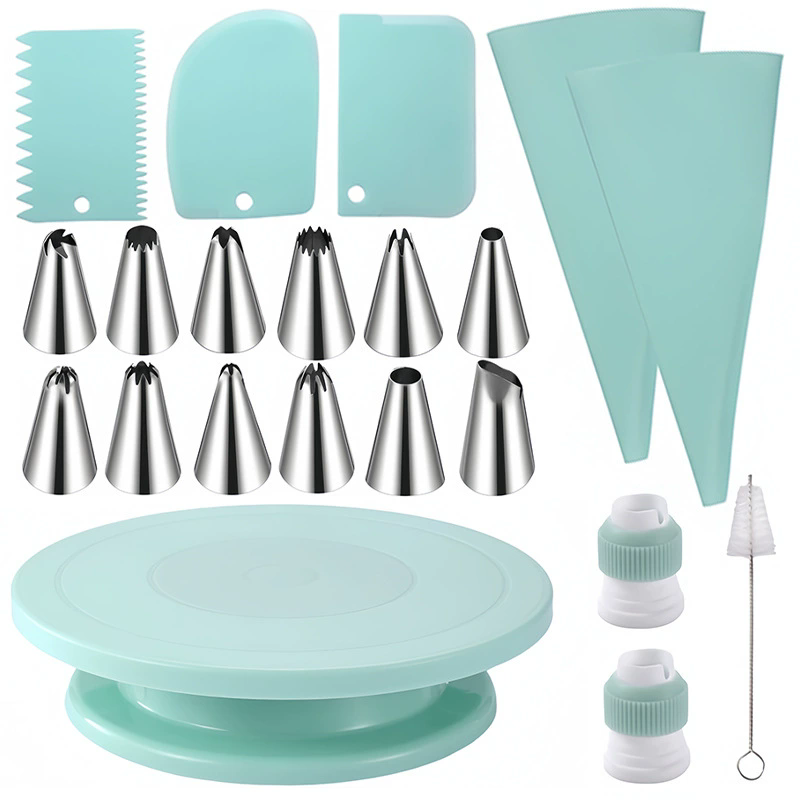 Cake Decorating Turntable - Set da 21 pezzi per decorare