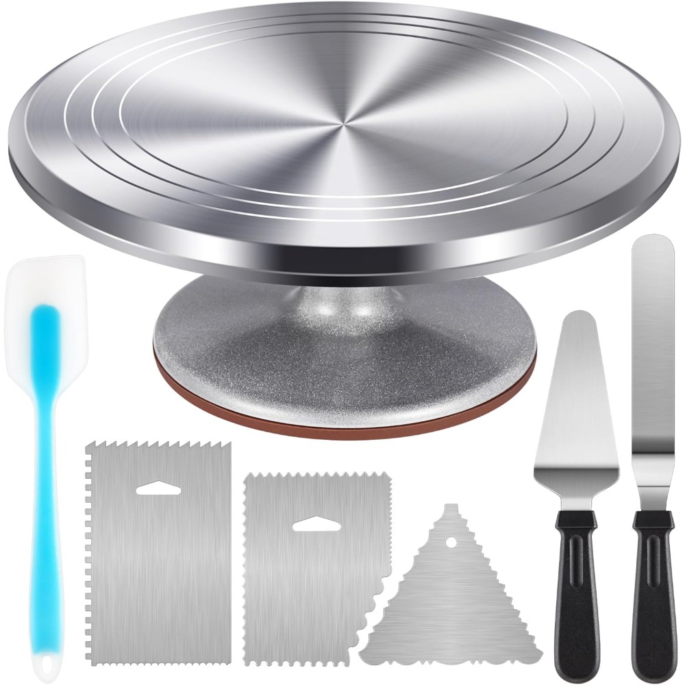 Cake Decorating Turntable - Set di giradischi per torte in