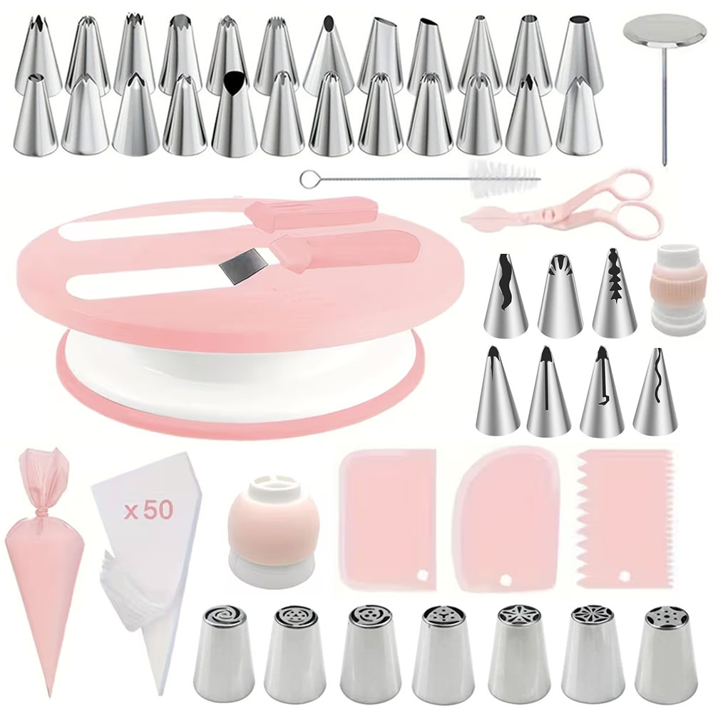 Cake Decorating Turntable - Kit per decorare torte da 100