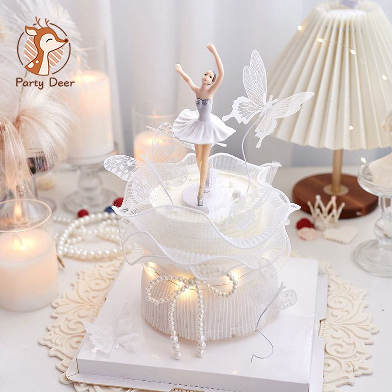 Cake Decorating Turntable - Giradischi rotante Ballerina Figurine Decorazione torta