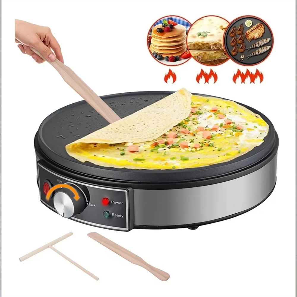 Kitchen Gadgets Roti Maker - Macchina Elettrica per Crepes e Pancake,