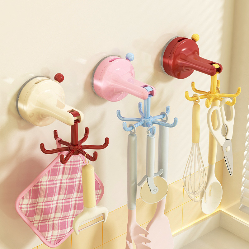 Kitchen Gadgets Rack - Gancio da Cucina Girevole a Ventosa