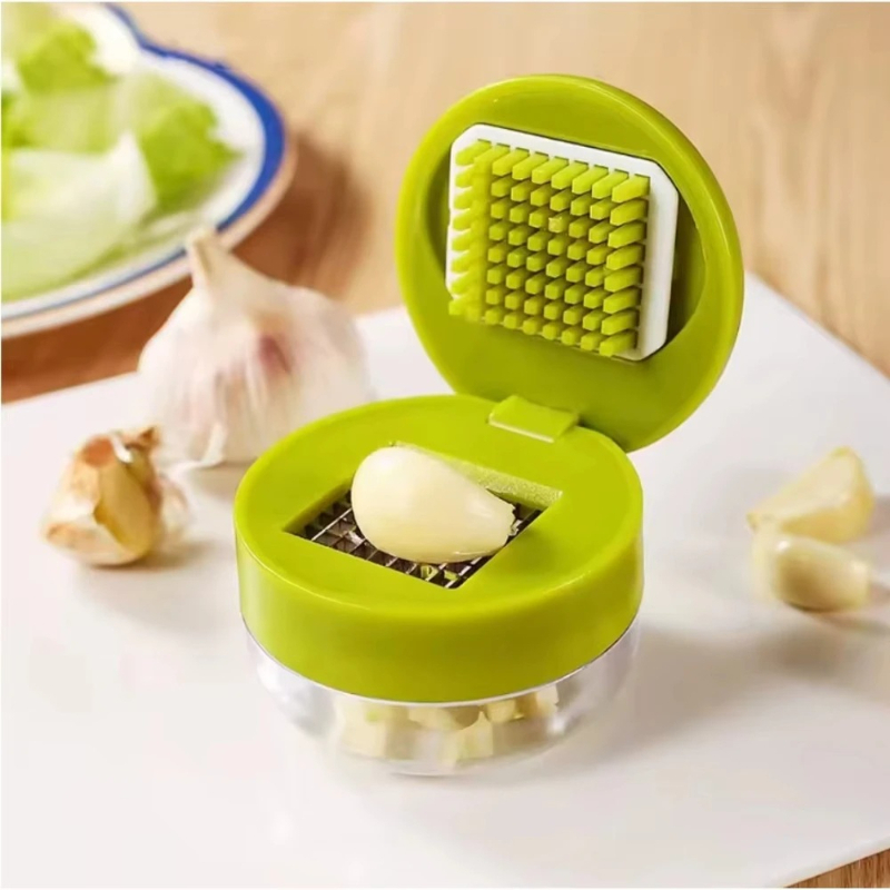 Kitchen Gadgets Vegetable Chopper - Tritatutto Manuale per Aglio con Contenitore,