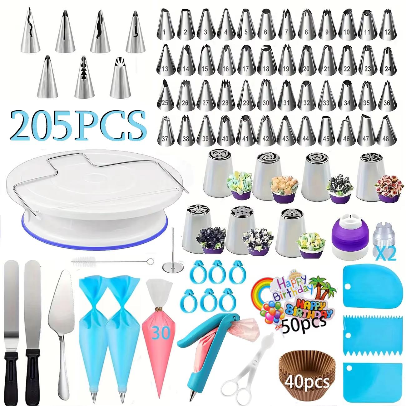 Cake Decorating Turntable - Set per decorazione torte con piatto