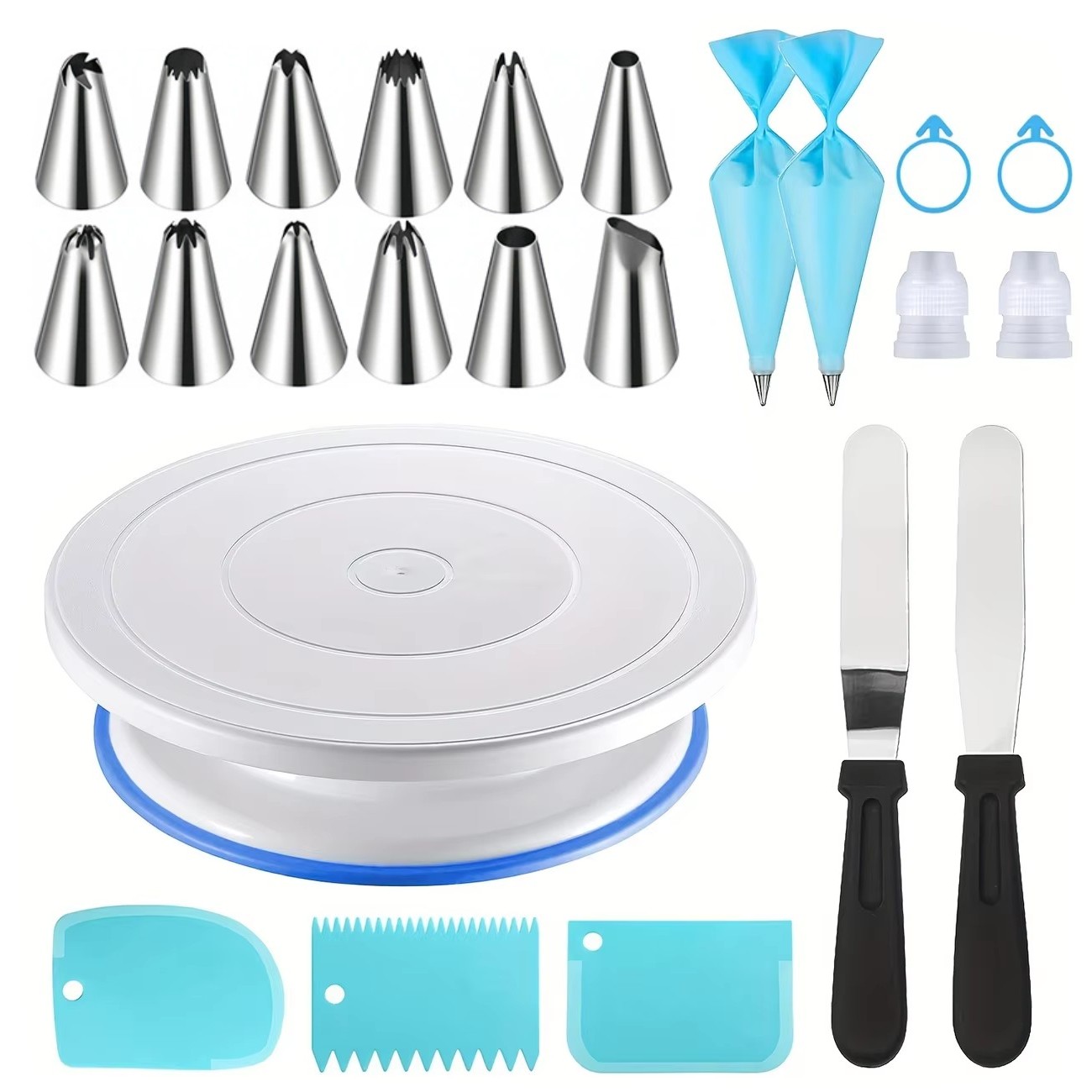 Set da 21 pezzi per decorare t - Cake Decorating Turntable recensione e prezzo