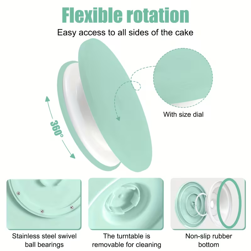 Kit per decorare torte da 100  - Cake Decorating Turntable recensione e prezzo