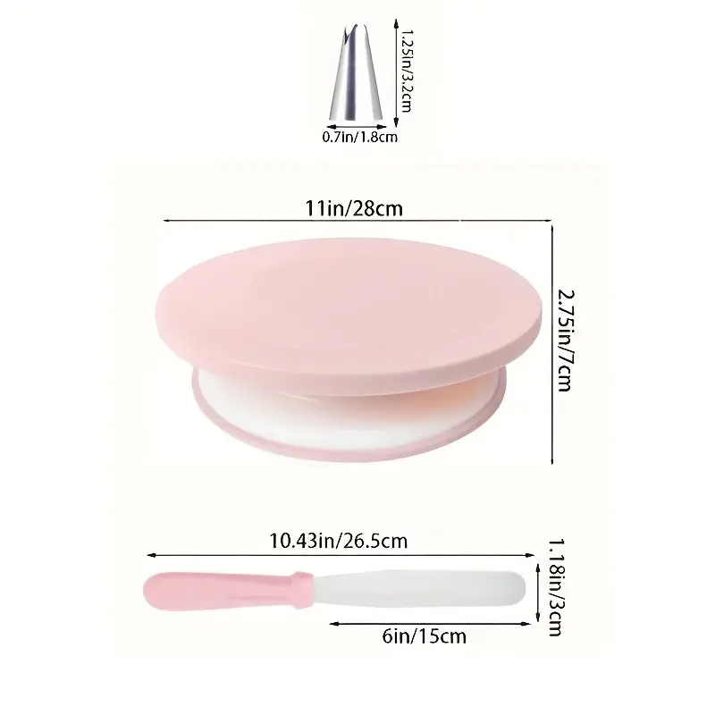 Kit per decorare torte da 32 p - Cake Decorating Turntable recensione e prezzo