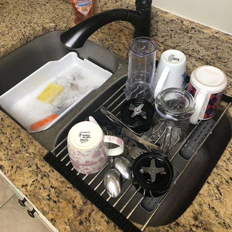 Scolapiatti pieghevole in acci - Kitchen Gadgets Rack recensione e prezzo