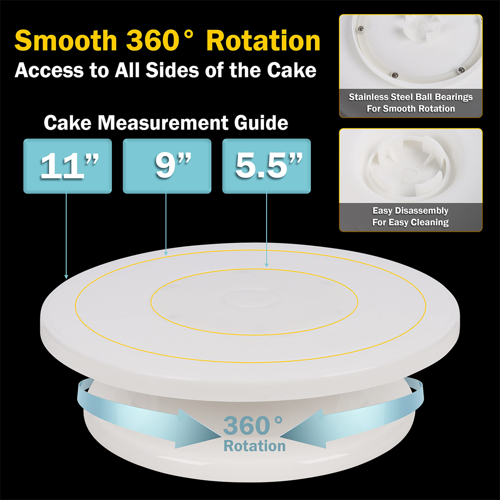 6 pezzi giradischi per torta c - Cake Decorating Turntable recensione e prezzo