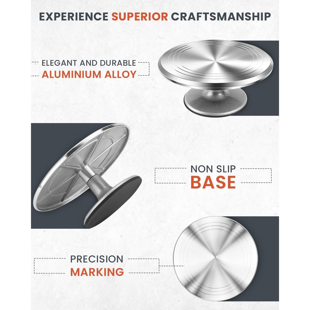 Supporto Girevole per Torte in - Cake Decorating Turntable recensione e prezzo