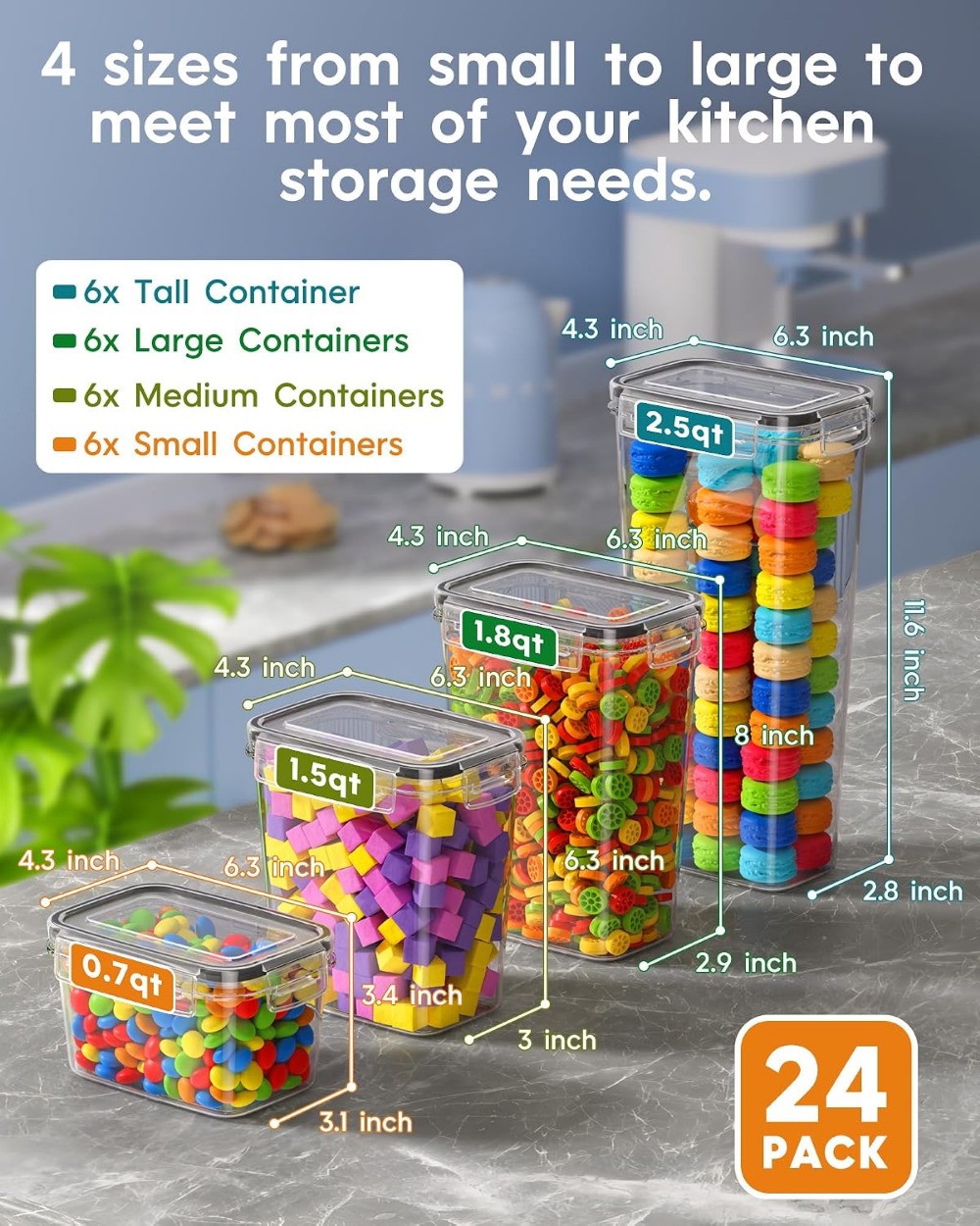 Set di 24 Contenitori Ermetici - Food Storage Containers recensione e prezzo